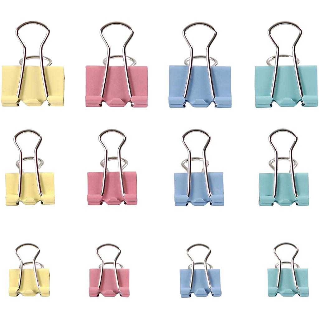 Creativ company https: www.cchobby.nl foldback-clips-b-15-19-25-mm-pastelkleuren-30-div-1-doos