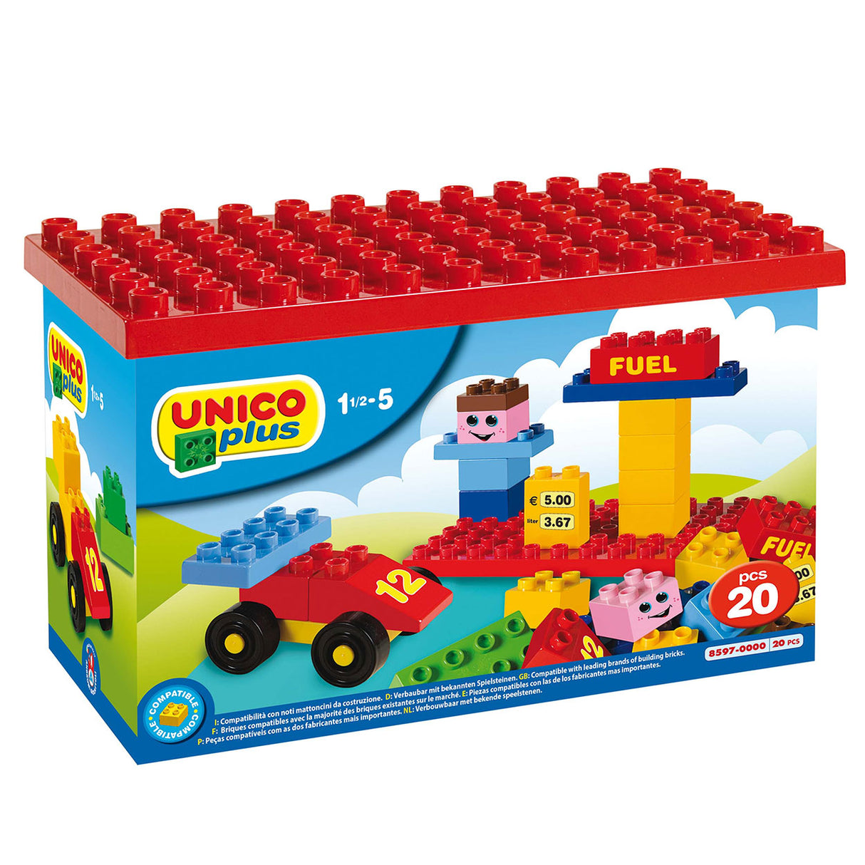 Unico Unicoset met Bouwplaat, 20dlg