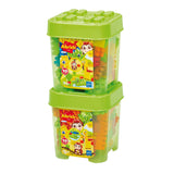 Ecoffier ecoiffier abrick bouwblokken jungle in opbergbox - 70dlg.