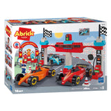 Ecoiffier abrick bouwblokken formule 1 grand prix met 3 voertuigen