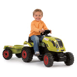 Smoby tractor claas met trailer