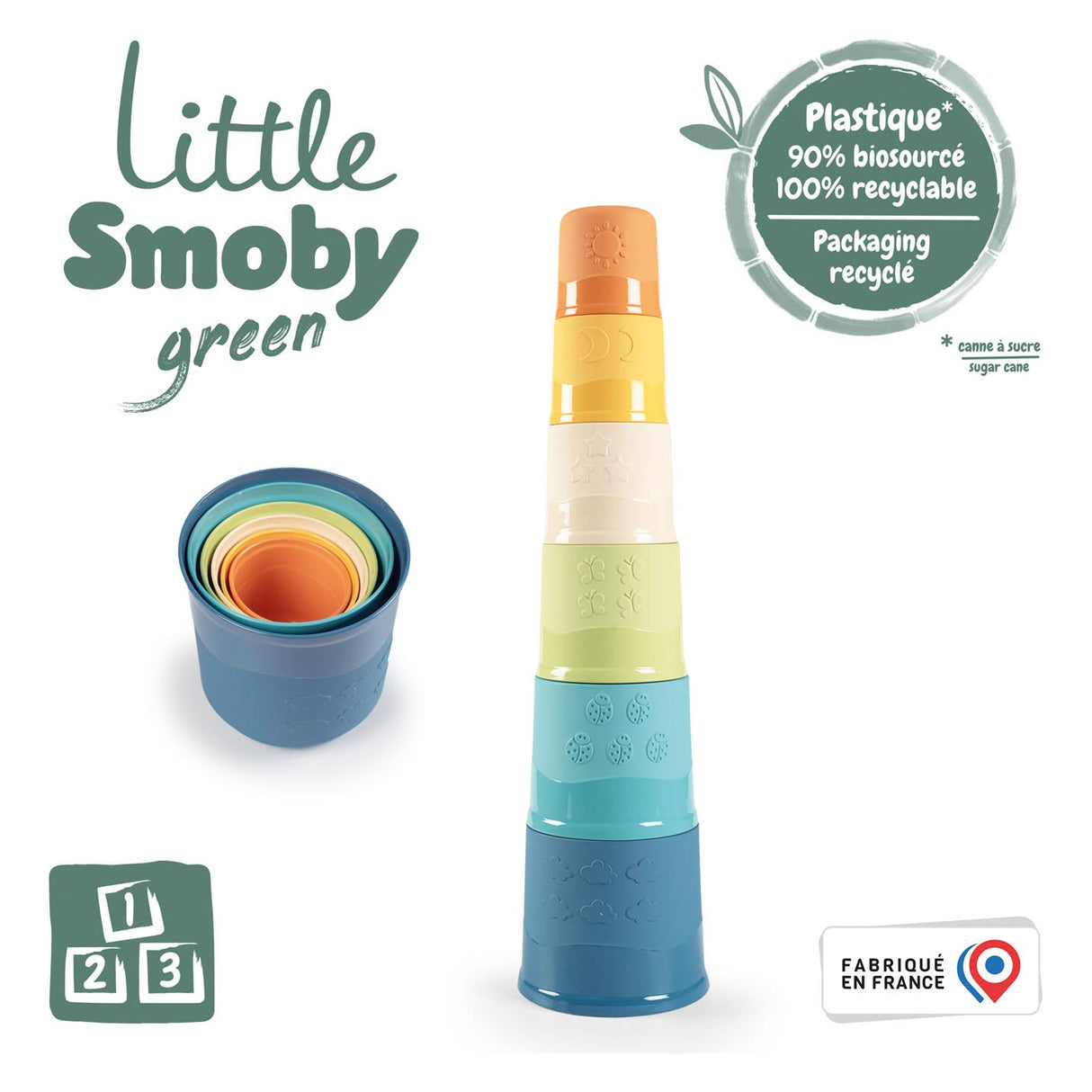 Smoby Little Green Stapeltoren