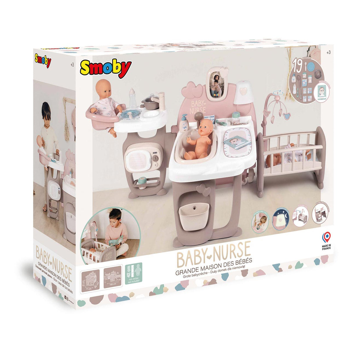 Smoby - Baby Nurse Poppen Verzorgingscentrum 23dlg.