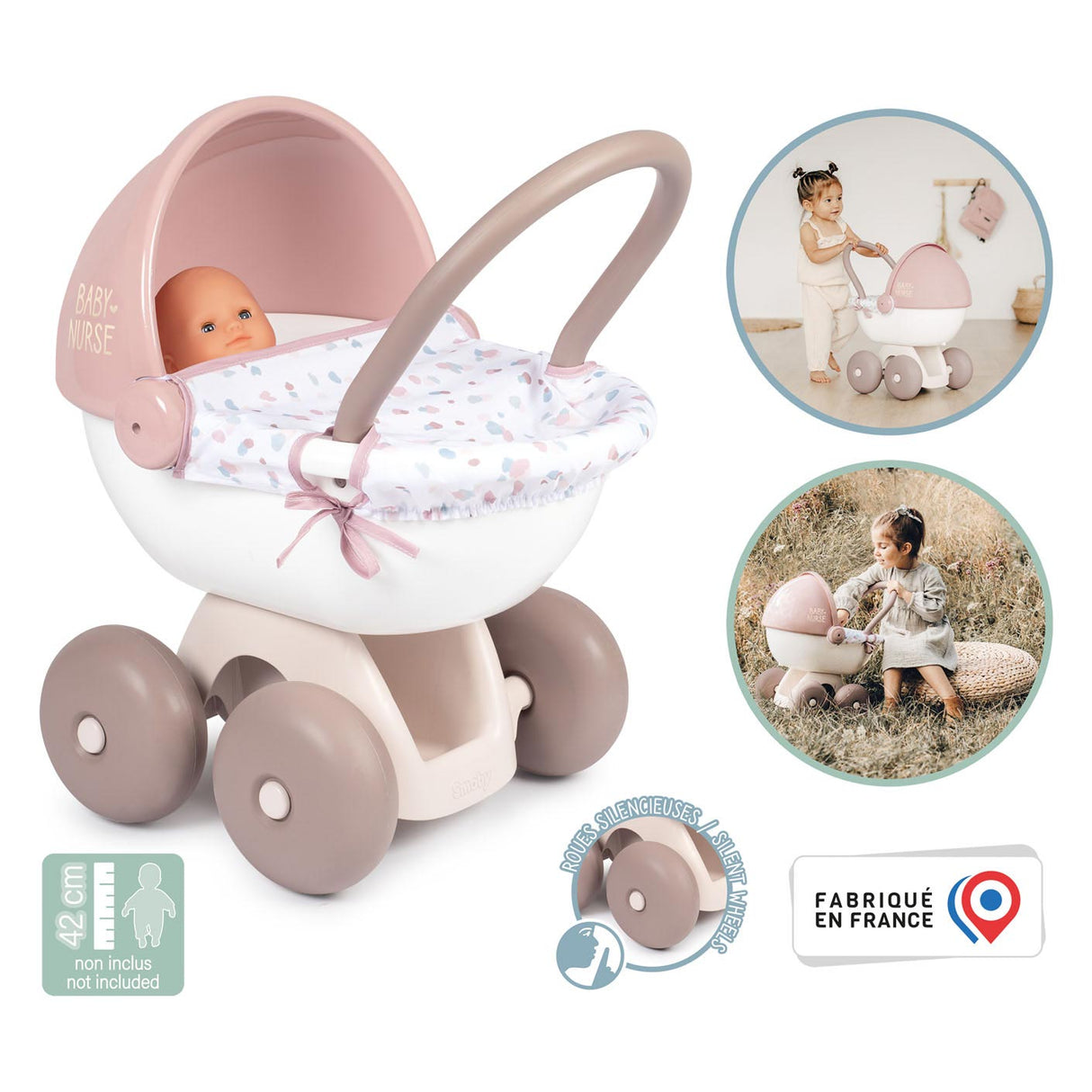 Smoby - Baby Nurse Poppenwagen