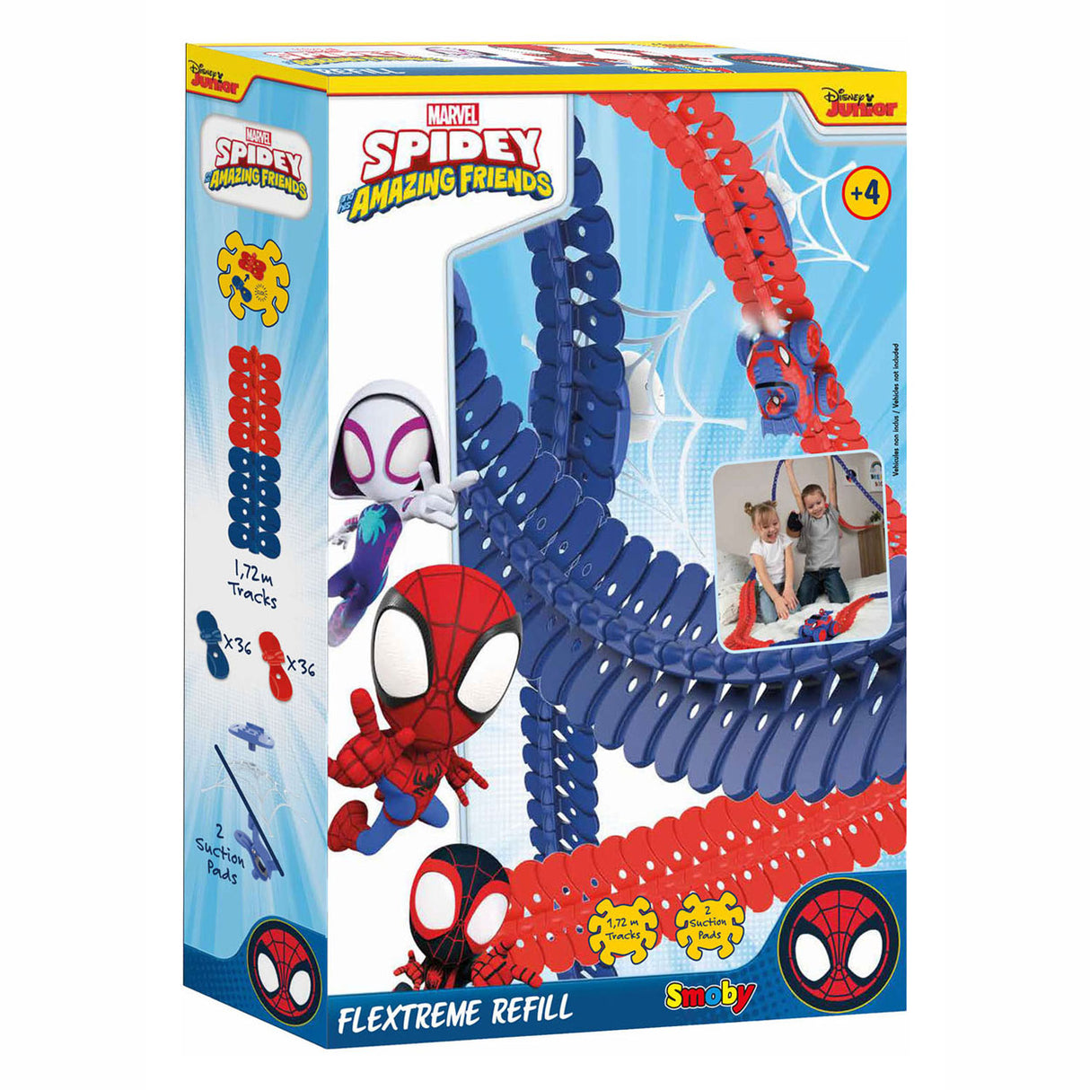 Smoby Spidey Amazing Friends Flextreme Racebaan Uitbreidingsset, 72dlg.