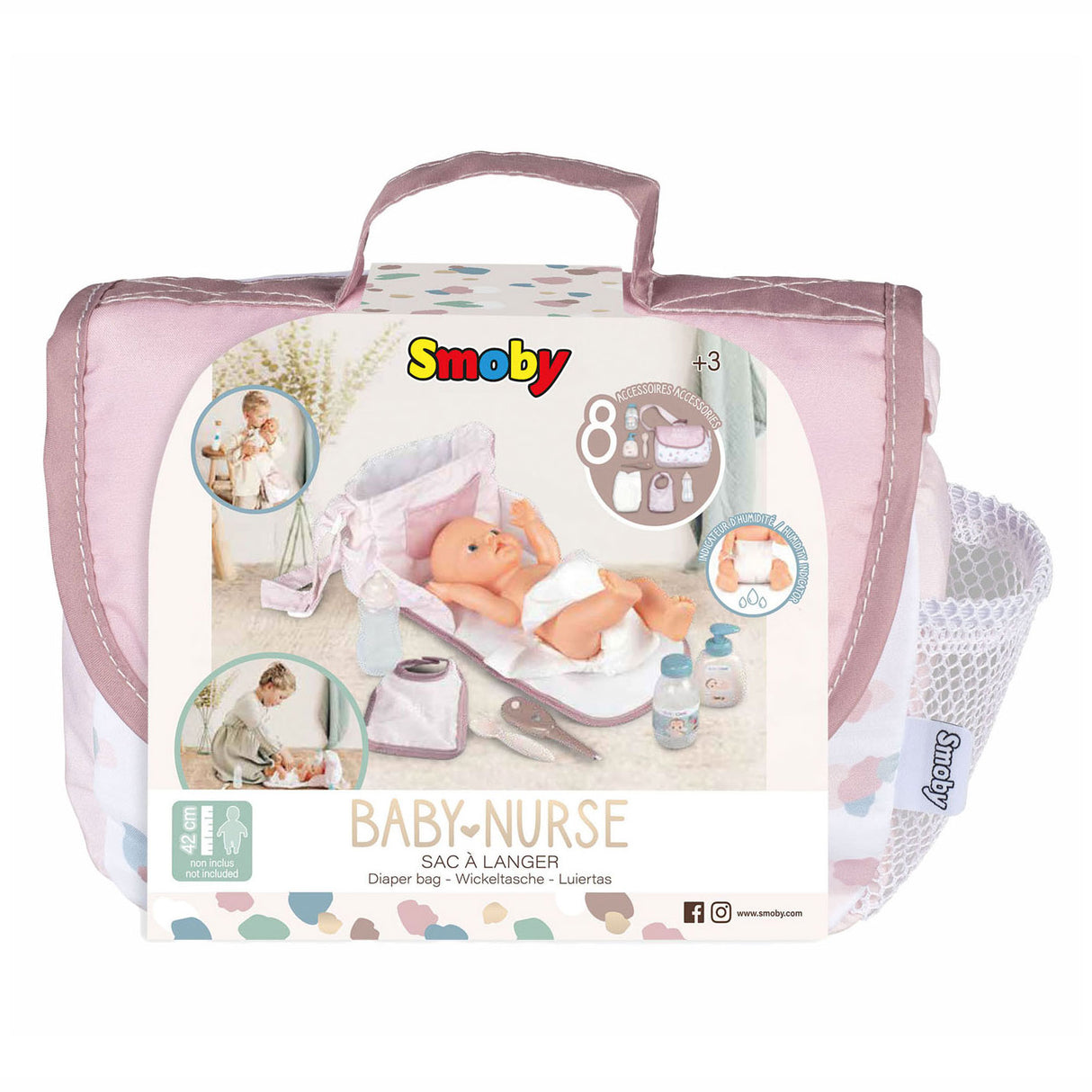 Smoby - Baby Nurse Luiertas 8dlg.