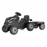 Smoby farmer xl traptractor met trailer zwart