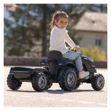 Smoby farmer xl traptractor met trailer zwart