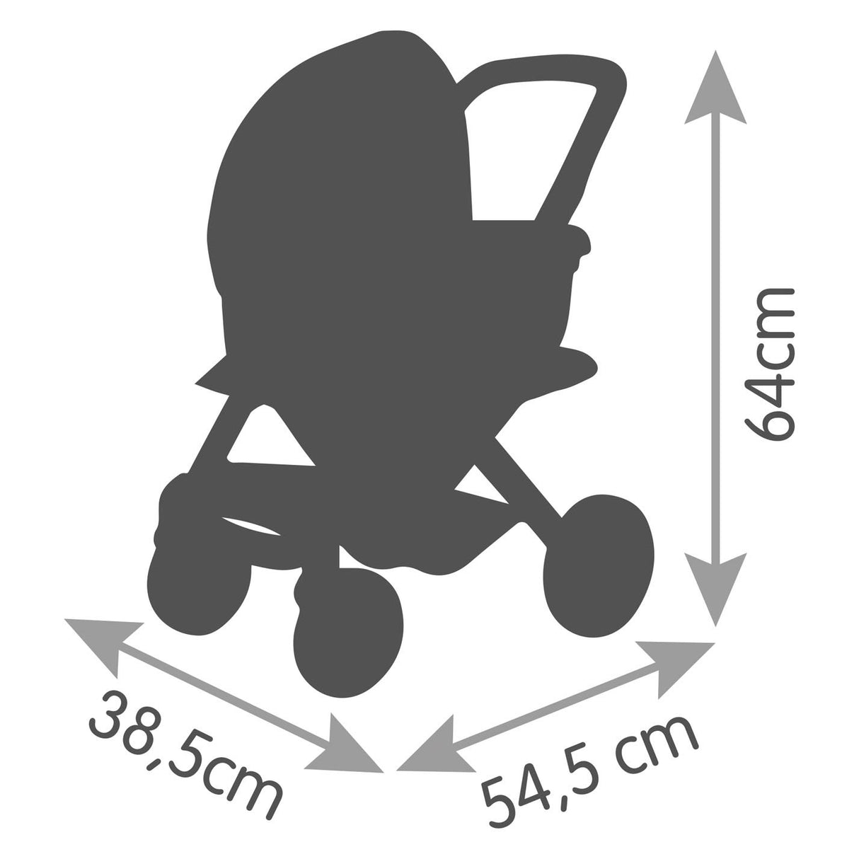 Smoby - Maxi-Cosi Poppenwagen Sage 3in1