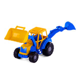 Cavallino toys cavallino tractor met voorlader blauw