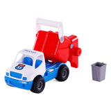 Cavallino toys cavallino grip vuilniswagen met rubberbanden, 29cm