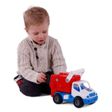 Cavallino Toys Cavallino Grip Vuilniswagen met Rubberbanden, 29cm