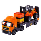 Cavallino toys cavallino vrachtwagen met trailer en vorkheftruck, schaal 1:16