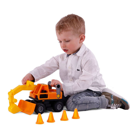 Cavallino grip graafmachine met rubberbanden, 29cm