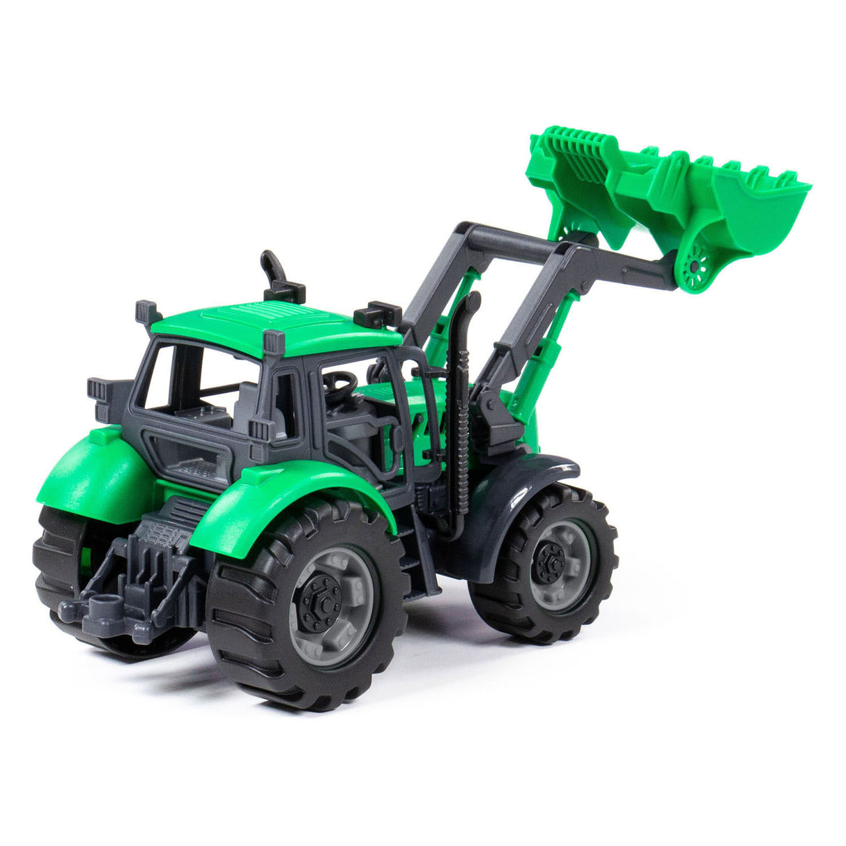 Cavallino Toys Cavallino Tractor met Shovel Groen, Schaal 1:32