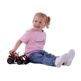 Cavallino toys cavallino tractor met lader geel, schaal 1:32