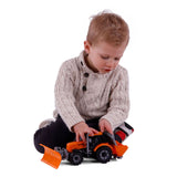 Cavallino Toys Cavallino Tractor met Sneeuw Ploeg Geel, Schaal 1:32