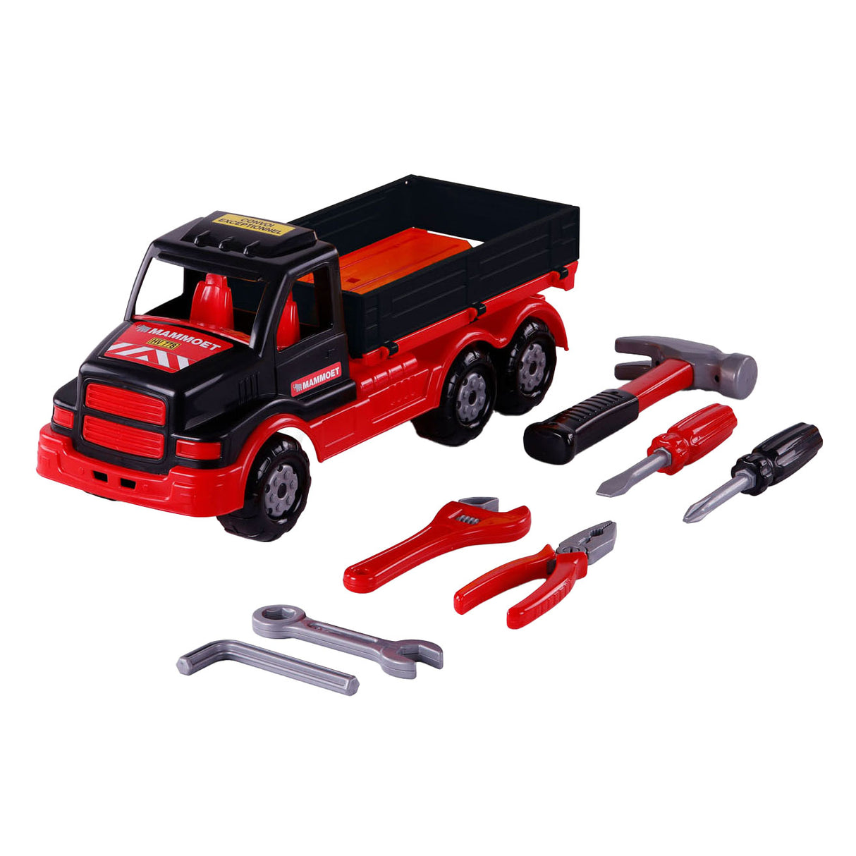 Cavallino toys cavallino mammoet vrachtwagen met gereedschap, 8dlg.