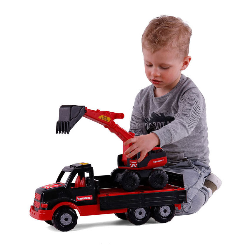 Cavallino mammoet torpedo vrachtwagen met graafmachine, 44,5cm