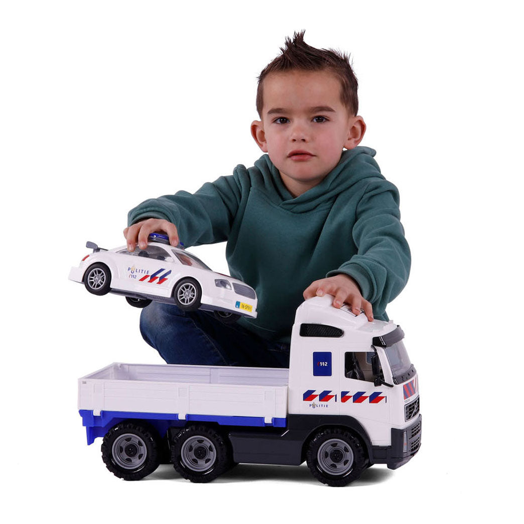 Cavallino toys cavallino politievrachtwagen en politieauto, schaal 1:16