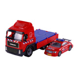 Cavallino Toys Cavallino Brandweervrachtwagen en Brandweerauto, Schaal 1:16