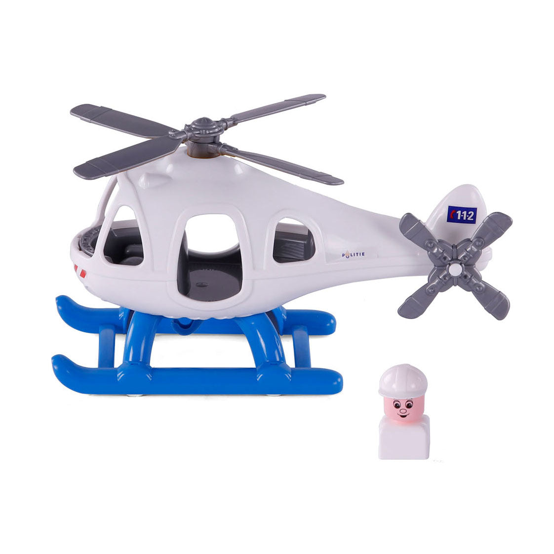 Cavallino Toys Cavallino Politiehelikopter met Speelfiguur, 29,5cm