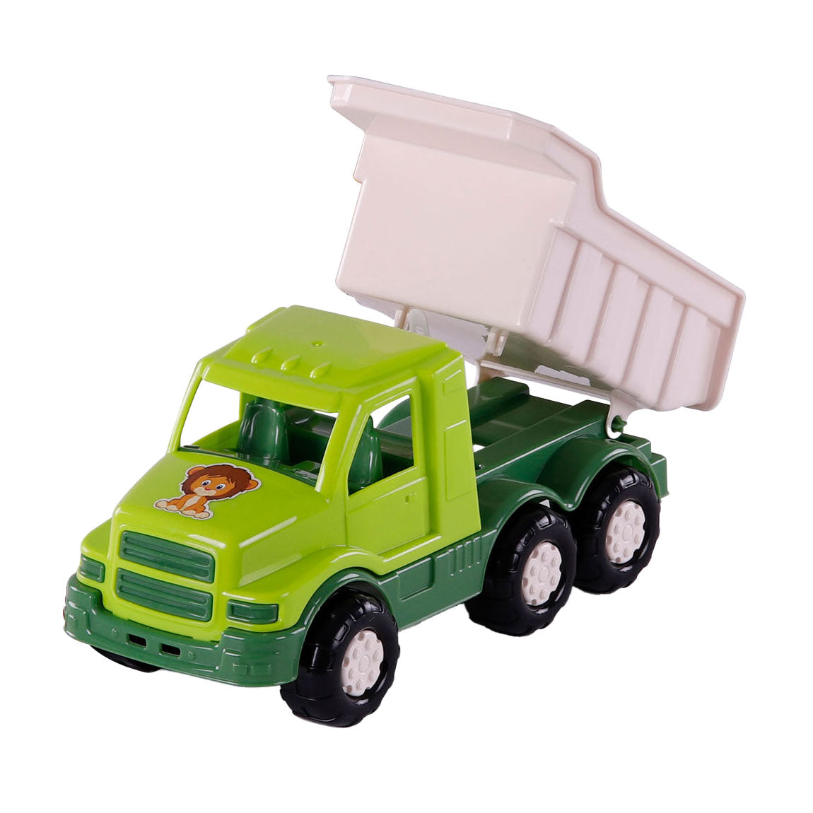 Cavallino toys cavallino safari torpedo kiepvrachtwagen groen, 26,5cm