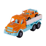 Cavallino Toys Cavallino XL Torpedo Vrachtwagen met Survival Jeep Oranje, 44,5cm