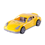 Cavallino raceauto geel, 36cm