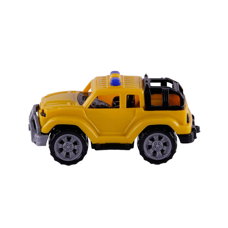 Cavallino toys cavallino trendy jeep geel, 22cm