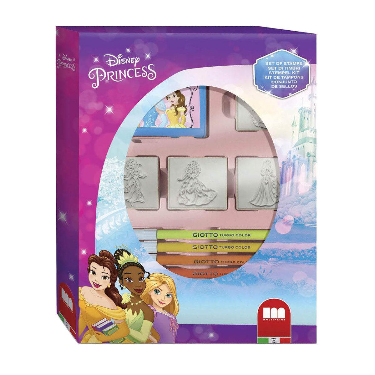 Multiprint disney prinses stempelset met 4 stempels