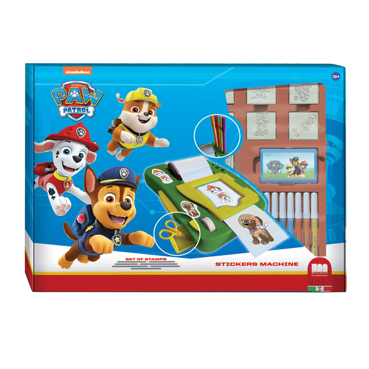 Multiprint paw patrol stickermachine set