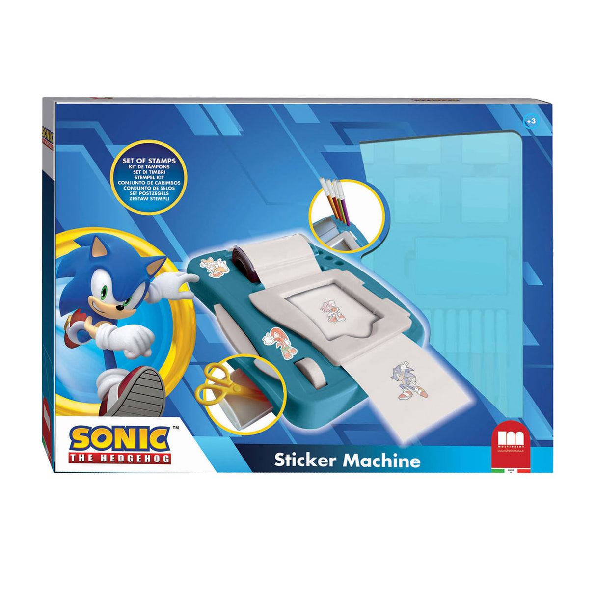 Multiprint sonic stickernachine set