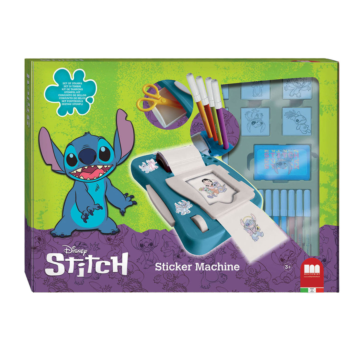 Multiprint stitch stickermachine set