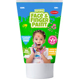 Boti natural face fingerpaint tube - groen en geel, 2x65ml