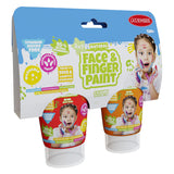 Boti natural face fingerpaint tube - rood en oranje, 2x65ml