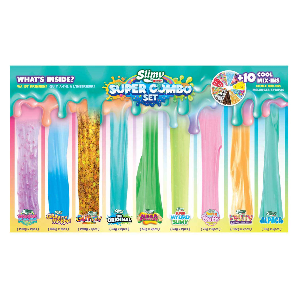 Joker slijm super combo set - 1,6kg kleurrijk speelplezier.