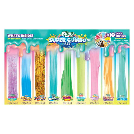 Joker slijm super combo set - 1,6kg kleurrijk speelplezier.