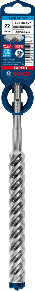 Bosch expert sds plus-7x hamerboor 22 x 200 x 250 mm