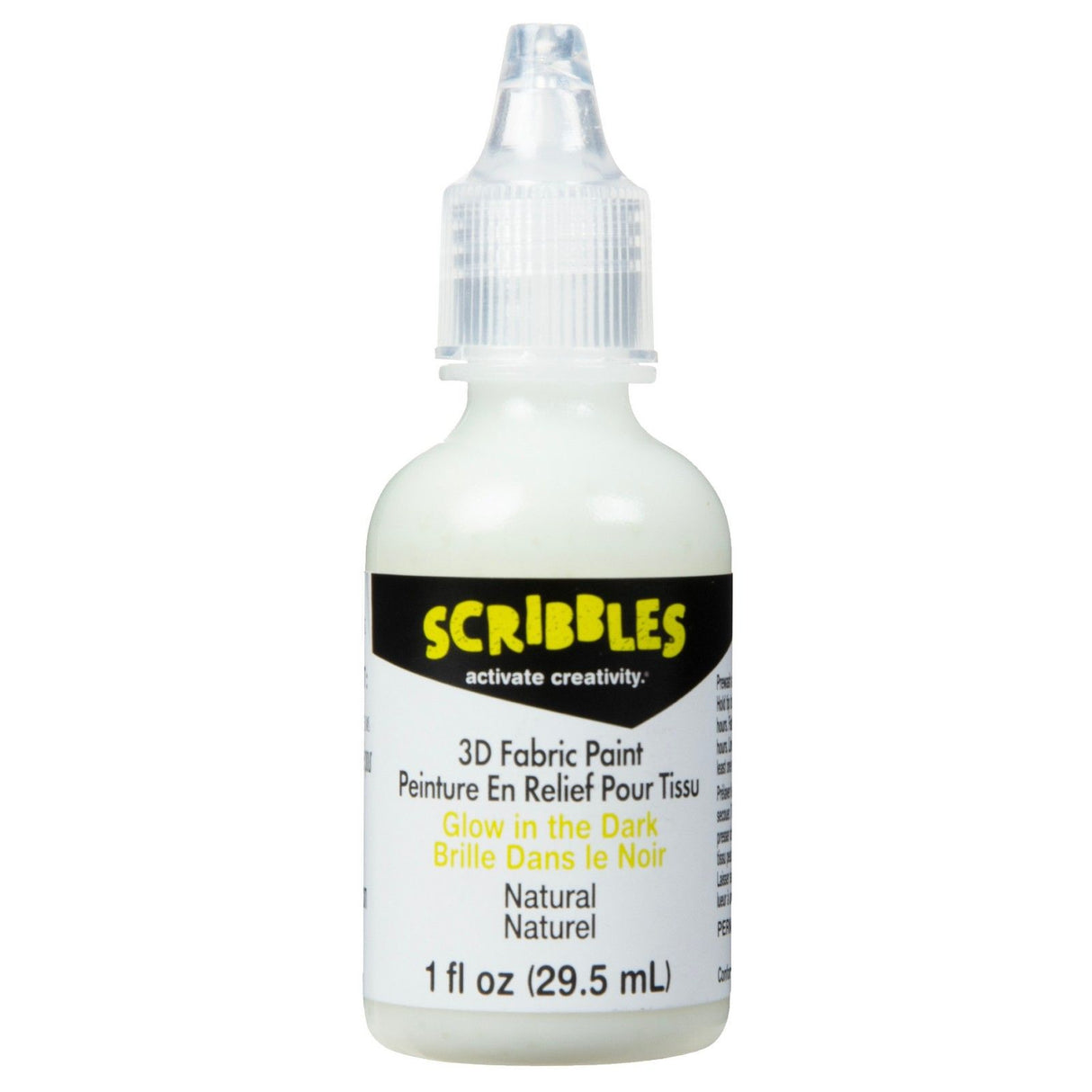 Scribbles • 3d textielverf neon 29,5ml glow in the dark