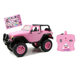 Dickie RC Jeep Wrangler Roze