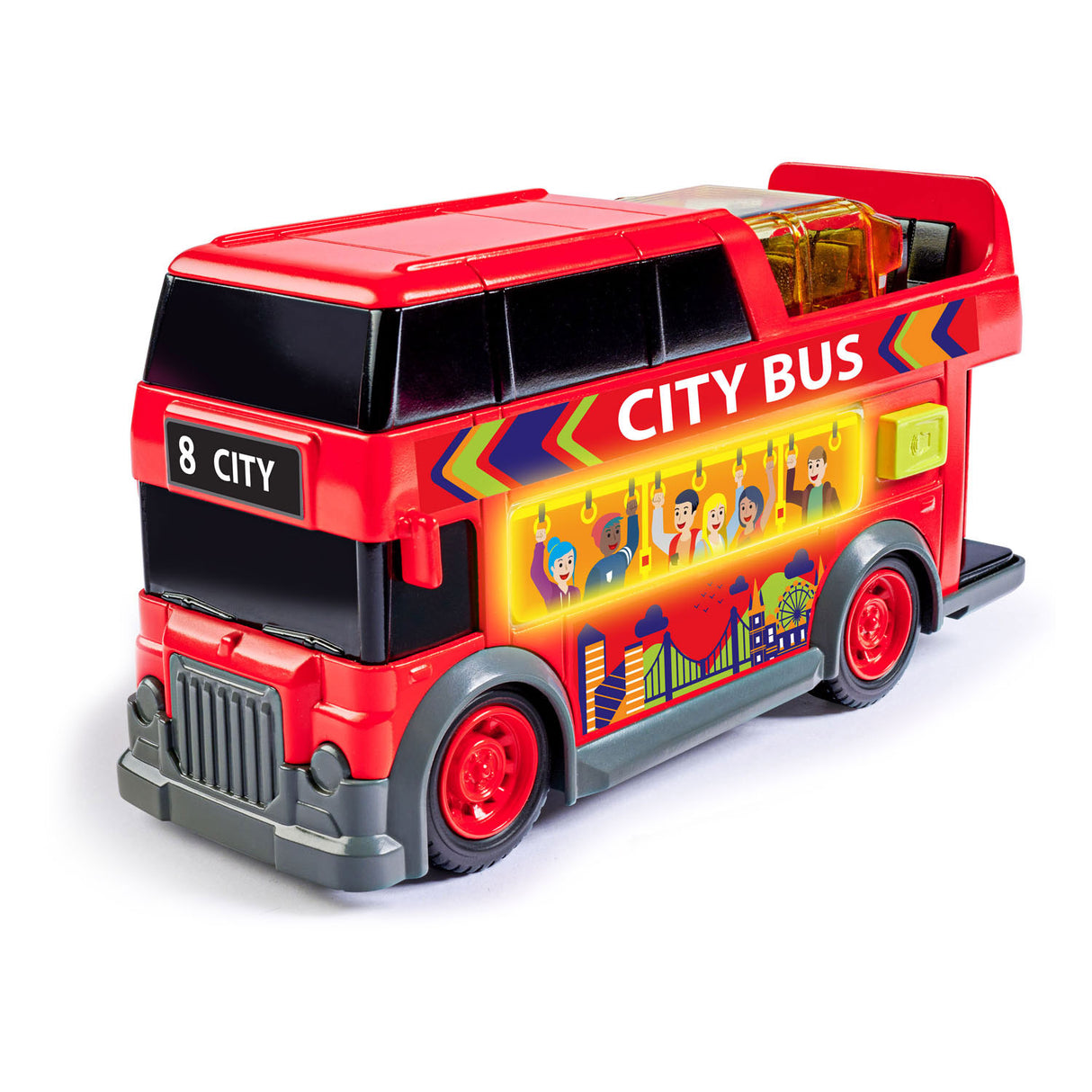 Dickie City Bus mat Liicht an Toun