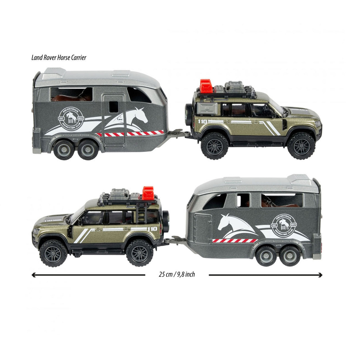 Majorettte Land Rover mat Päerdszuch