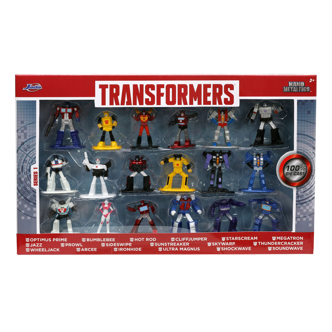 Jada Toys Transformers Nano Wave 1 Speelfiguren 18st.