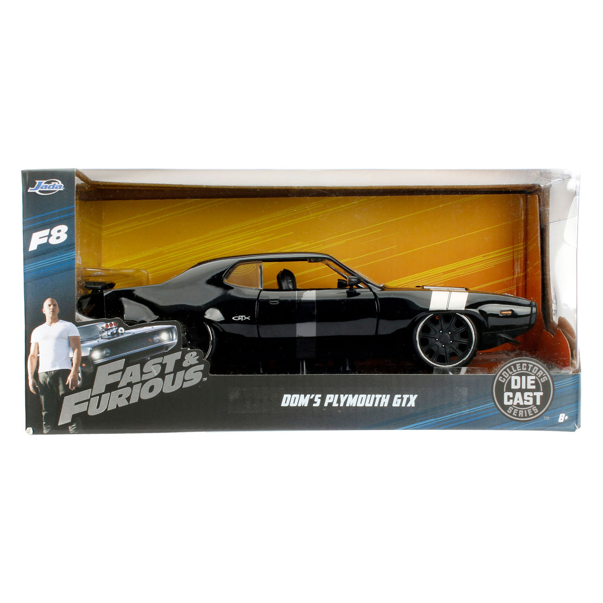 Jada Die-Cast Fast Furious FF8 1972 Plymouth GTX Raceauto 1:24