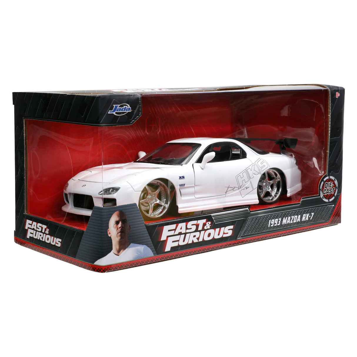 Jada Die-Cast Fast Furious 1993 Mazda RX-7 Raceauto 1:24