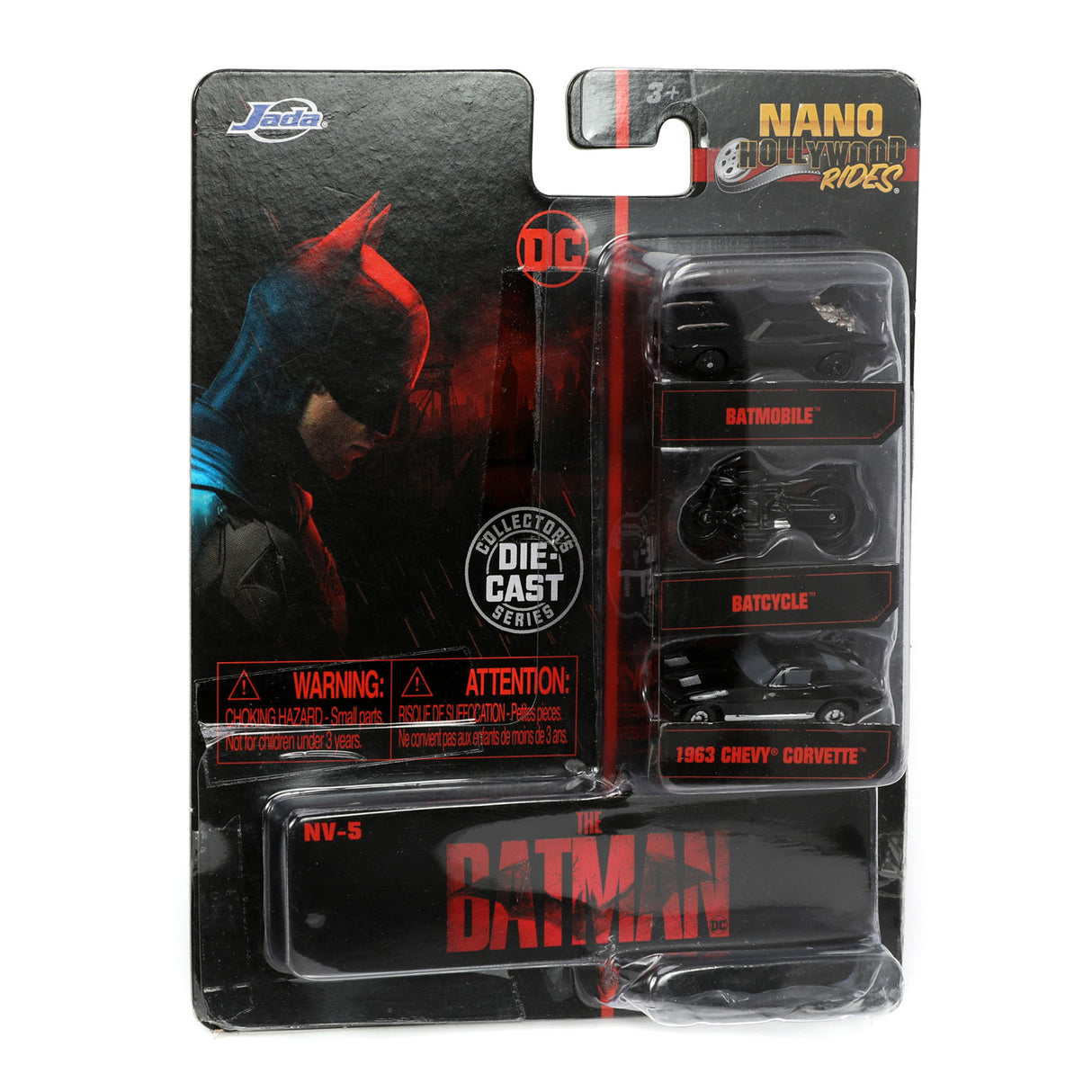 Jada Die-Cast Nano Batman Auto's, 3st.