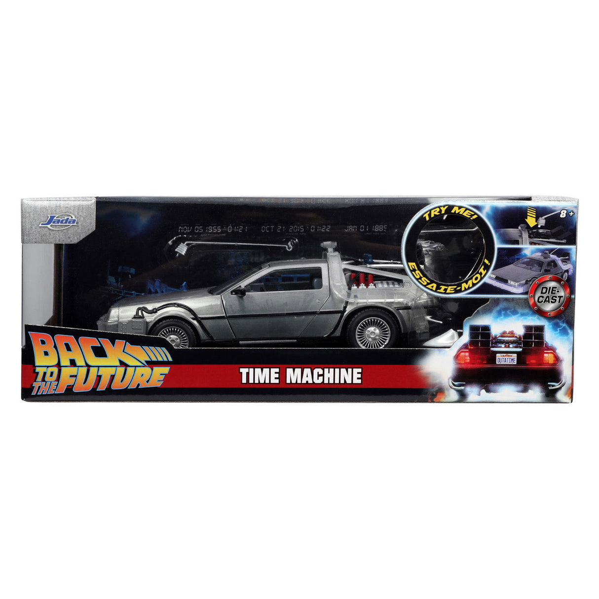 Jada Toys Jada Die-Cast Time Machine Back to the Future 1 Auto 1:24