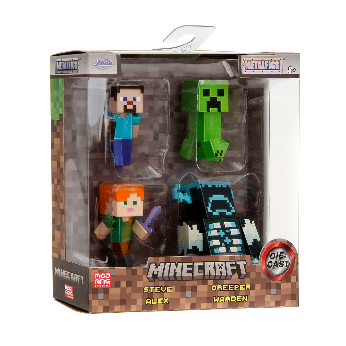 Jada Toys Jada Metalfigs Die-Cast Minecraft Figuren Wave 9, 4st.