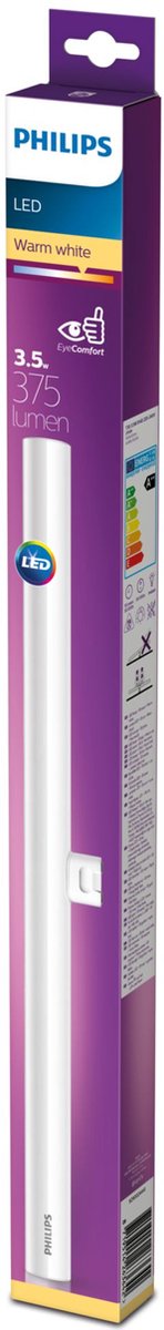 Philips led tl mat - 60 w - s14d - warmwit licht
